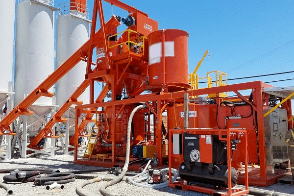 grout batch mixing system