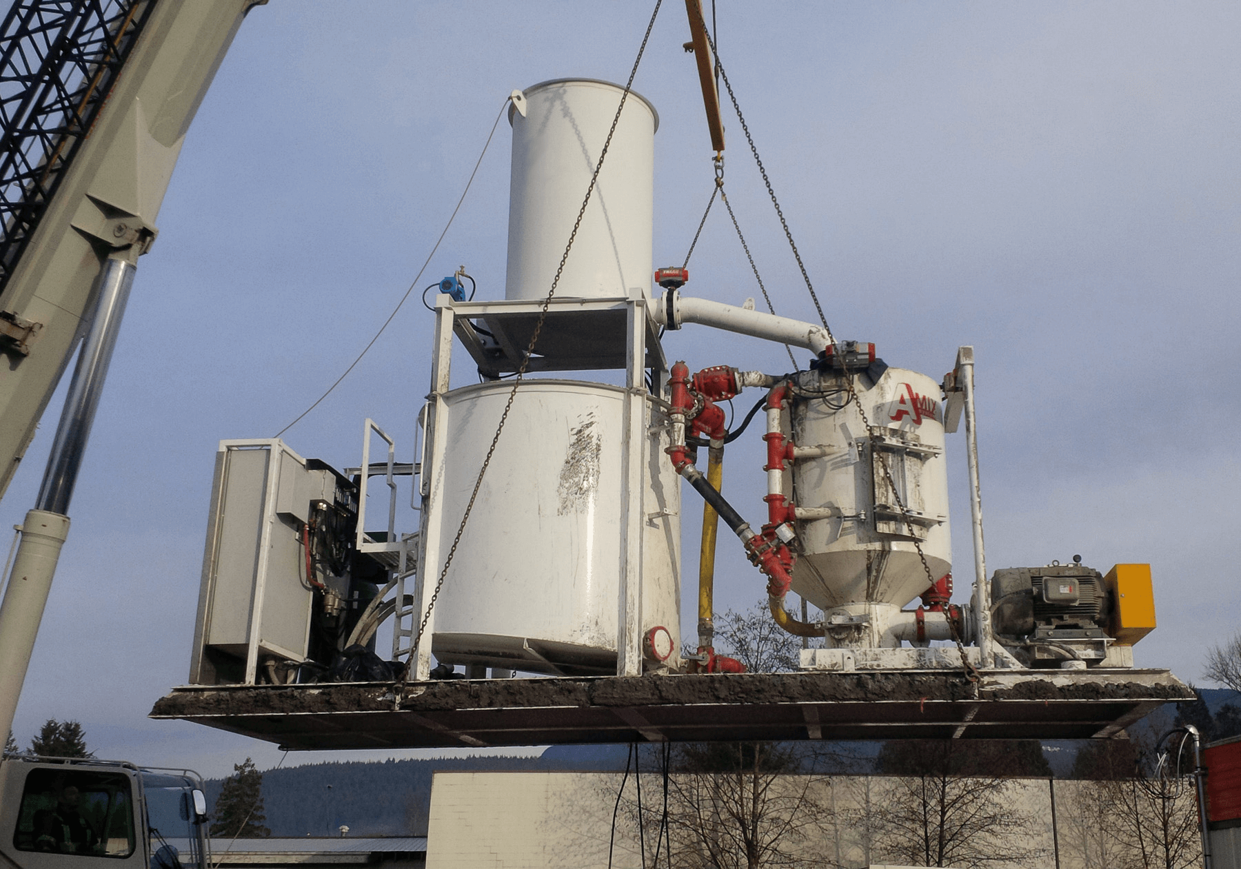 agi grout mixing plant